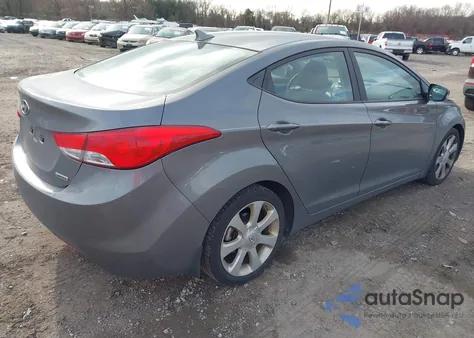 2013 Hyundai Elantra Limited z USA, uszkodzony, nr VIN 5NPDH4AE7DH284974